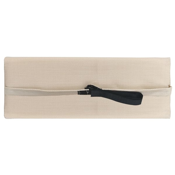 vidaXL nakkestøtte til havestol 40x7,5x15 cm textilene cremefarvet