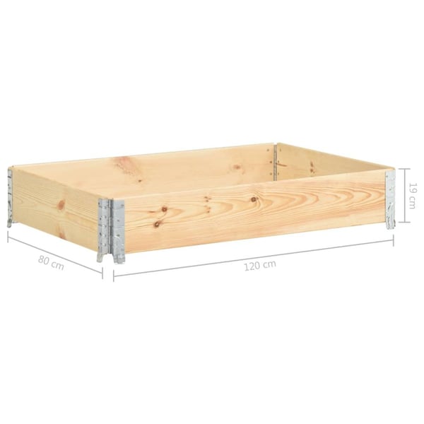 vidaXL Pallekarm 80x120 cm heltre furu