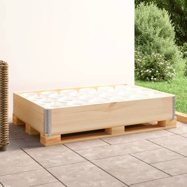vidaXL Pallekarm 80x120 cm heltre furu