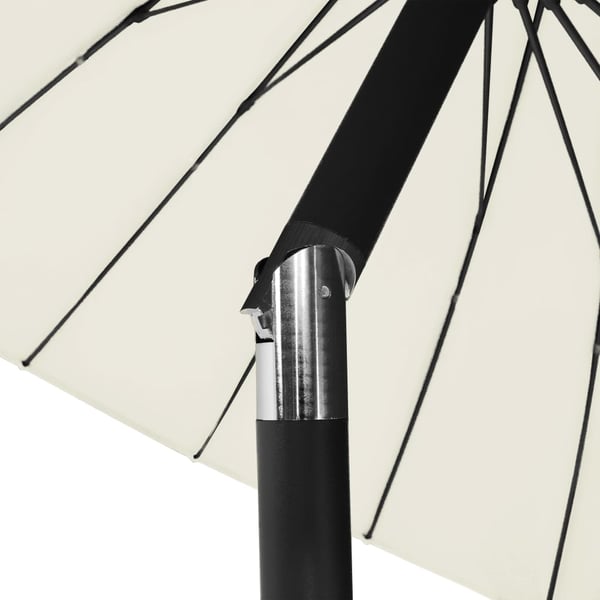 vidaXL Parasoll med aluminiumsstang 270 cm sandhvit