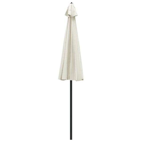 vidaXL Parasoll med aluminiumsstang 270 cm sandhvit
