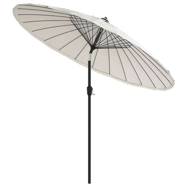 vidaXL Parasoll med aluminiumsstang 270 cm sandhvit
