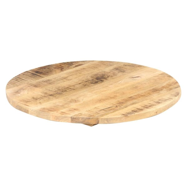 vidaXL bordplade 25-27 mm 70 cm rund massivt mangotræ