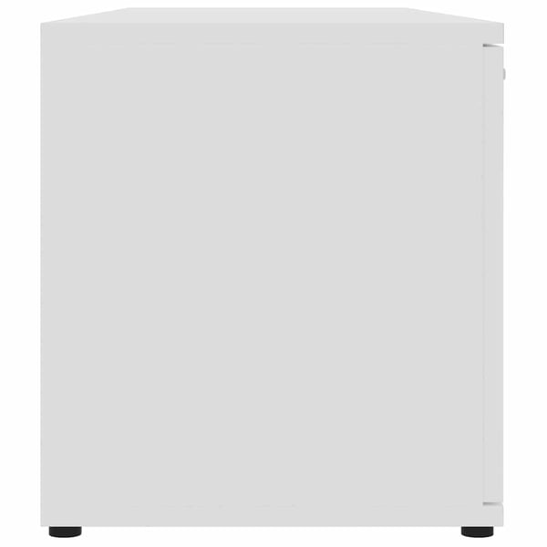 vidaXL TV-benk hvit 120x34x37 cm konstruert tre