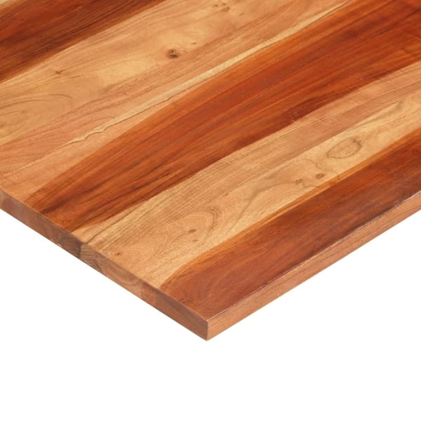 vidaXL bordplade 25-27 mm 70x70 cm massivt sheeshamtræ