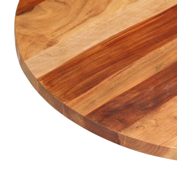 vidaXL bordplade 25-27 cm rund 70 cm massivt sheeshamtræ