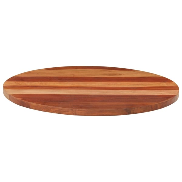 vidaXL bordplade 25-27 cm rund 70 cm massivt sheeshamtræ
