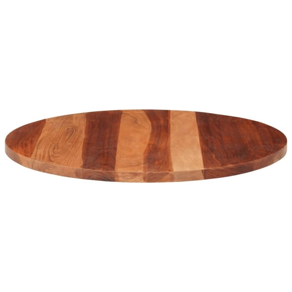 vidaXL bordplade 25-27 cm rund 70 cm massivt sheeshamtræ