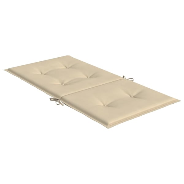 vidaXL stolehynde m. lav ryg 4 stk. 100x50x3 cm oxfordstof beige