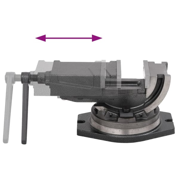 vidaXL Vippeskrustikke 2 aksler 100 mm
