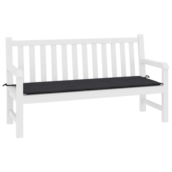 vidaXL hynde til havebænk 200x50x3 cm oxfordstof sort
