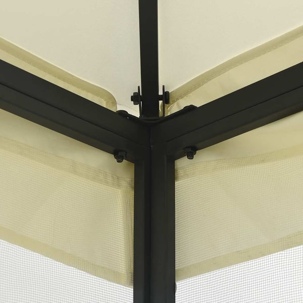 vidaXL Huvimaja verkoilla 300x300x265 cm kerma