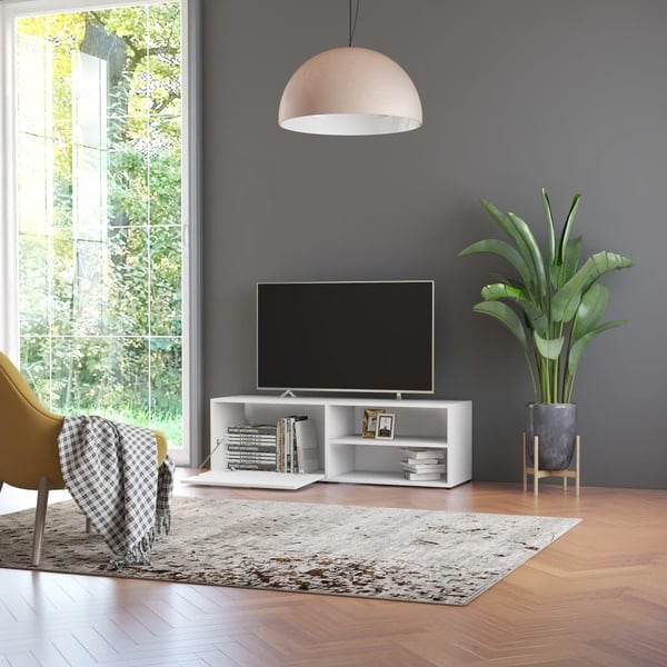 vidaXL TV-benk hvit 120x34x37 cm sponplate
