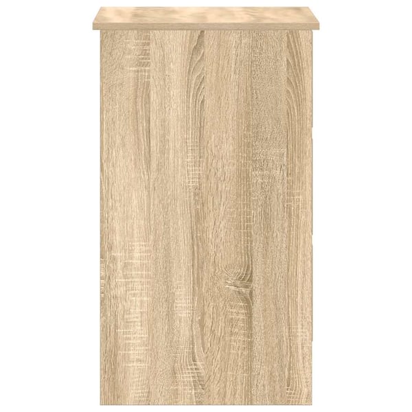vidaXL skrivebord 90x45x76 cm spånplade sonoma-eg