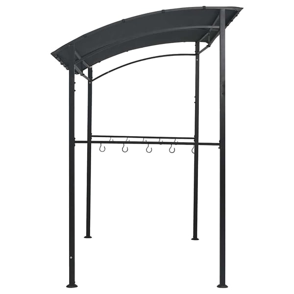 vidaXL grillpavillon 215x150x220 cm stål antracitgrå