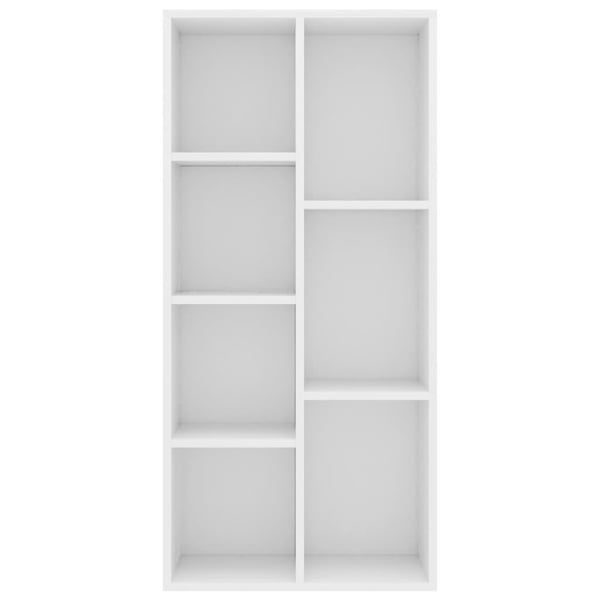vidaXL Bokhylle hvit 50x25x106 cm sponplate
