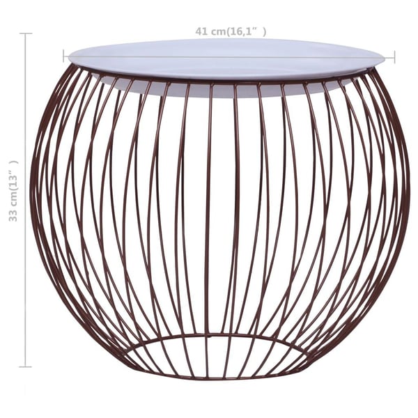 vidaXL Sohvapöytä kullanvärinen Ø 41 cm