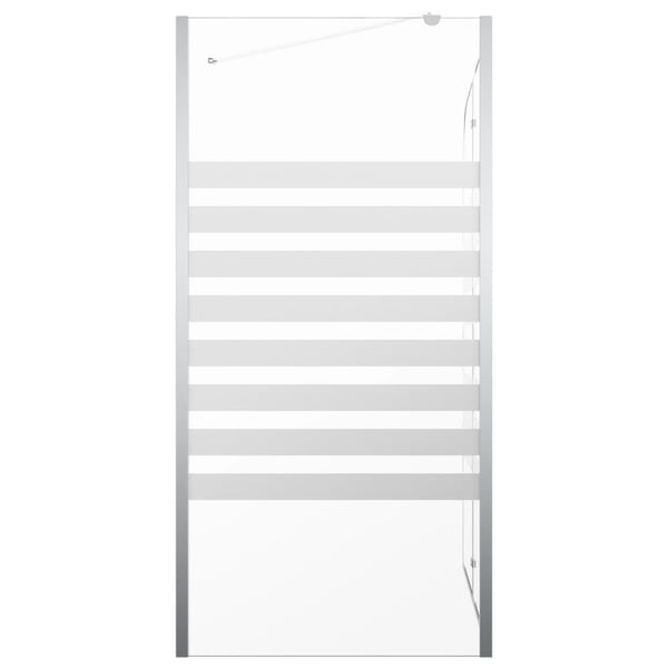vidaXL brusevæg 120x68x130 cm hærdet glas stribet