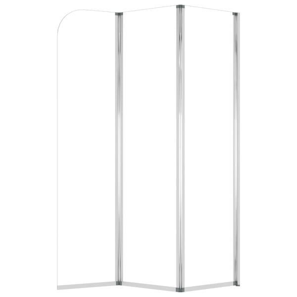 vidaXL Badekarvegger 2 stk 104x130 cm herdet glass gjennomsiktig