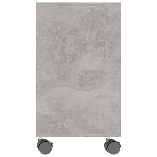vidaXL Sidebord betonggrå 70x35x55 cm konstruert tre