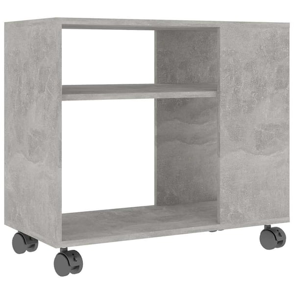 vidaXL Sidebord betonggrå 70x35x60,5 cm konstruert tre