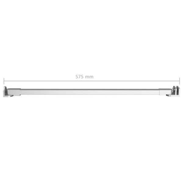 vidaXL Støttearm for dusjdør rustfritt stål 57,5 cm
