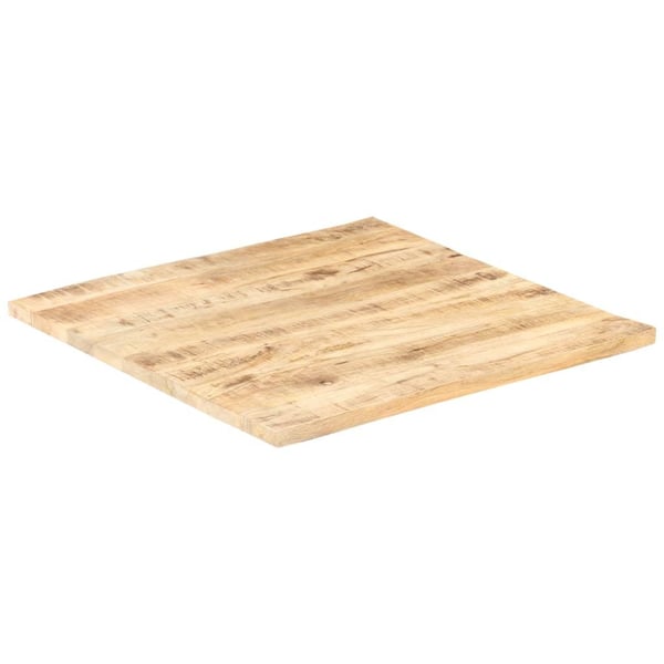 vidaXL bordplade 25-27 mm 80x80 cm massivt mangotræ