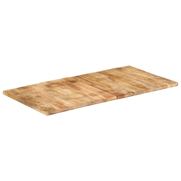 vidaXL bordplade 25-27 mm 120x60 cm massivt mangotræ