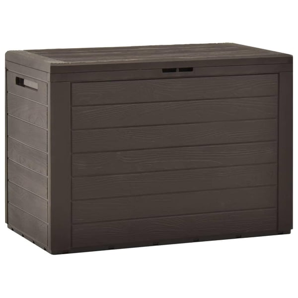 vidaXL Puutarhan varastoarkku ruskea 78x44x55 cm