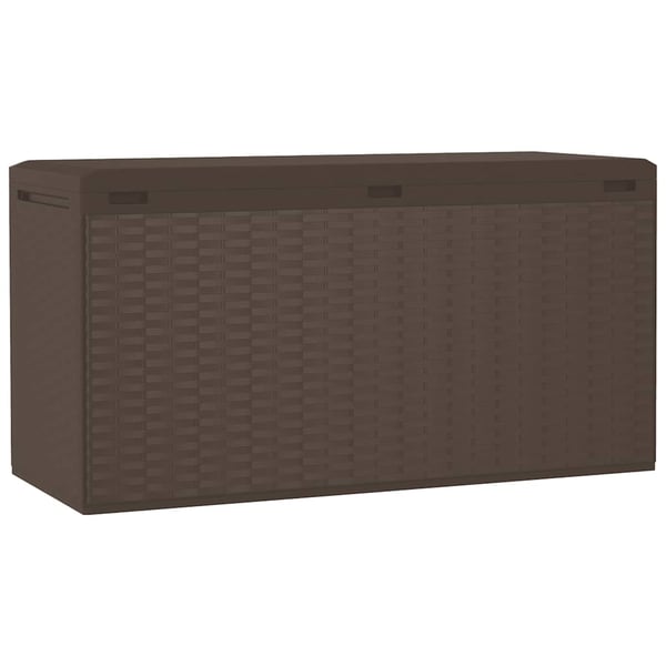 vidaXL Puutarhan varastoarkku ruskea 114x47x60 cm