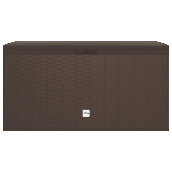 vidaXL Puutarhan varastoarkku ruskea 114x47x60 cm
