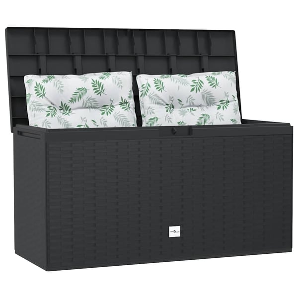 vidaXL Putekasse antrasitt 114x47x60 cm