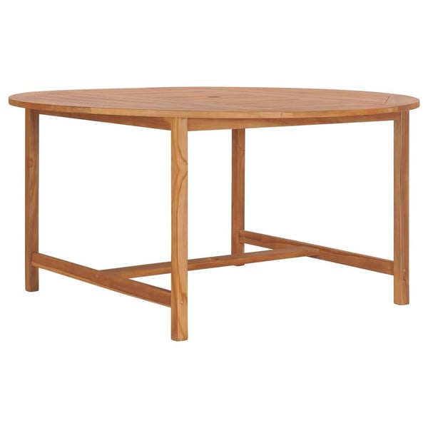 vidaXL Hagebord 150x76 cm heltre teak