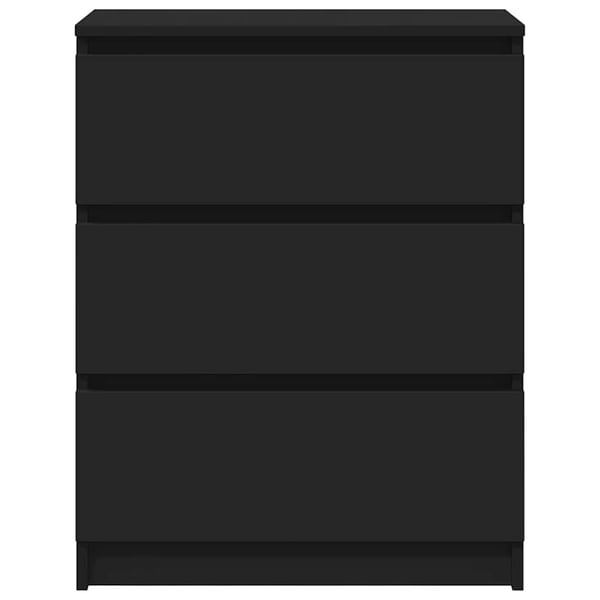vidaXL Skjenk svart 60x35x76 cm konstruert tre