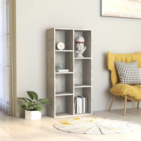 vidaXL Reol 50x25x106 cm spånplade betongrå