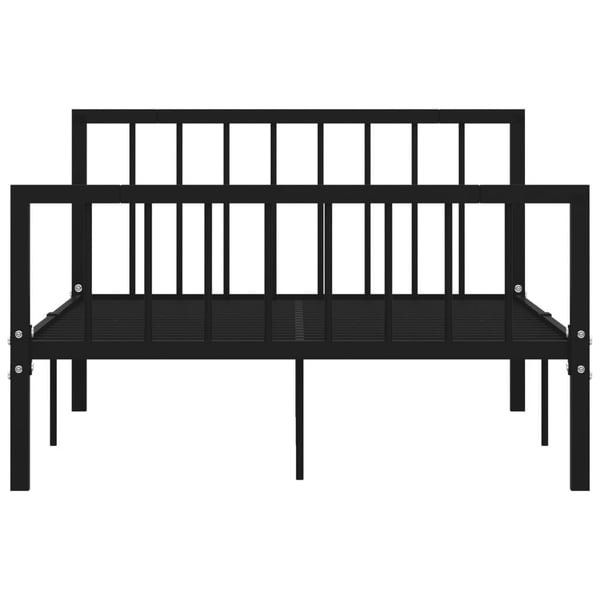 vidaXL Seng/Sengeramme svart metall 120x200 cm change1