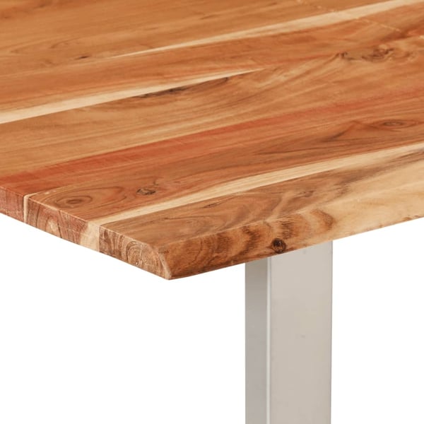 vidaXL spisebord 154x80x76 cm massivt akacietræ