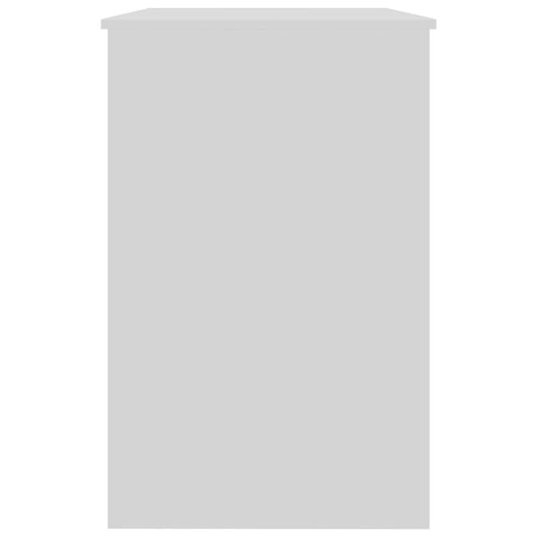 vidaXL skrivebord 100x50x76 cm spånplade hvid højglans