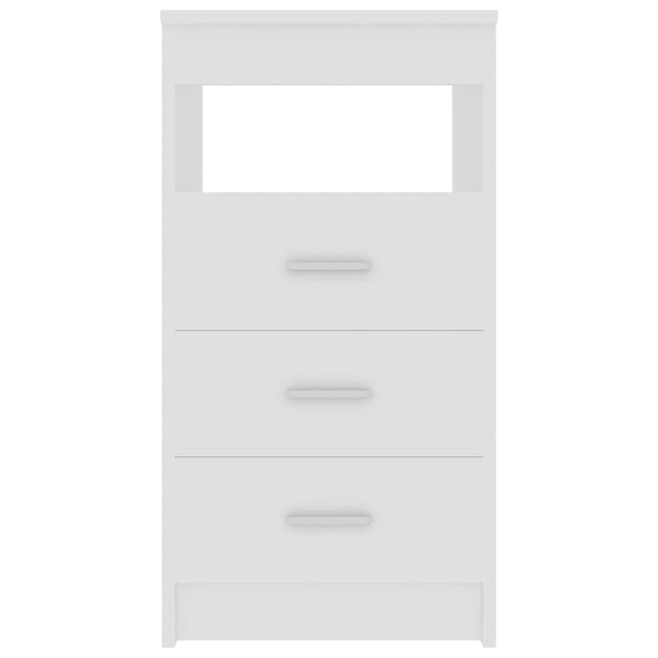 vidaXL Kommode hvit 40x50x76 cm konstruert tre