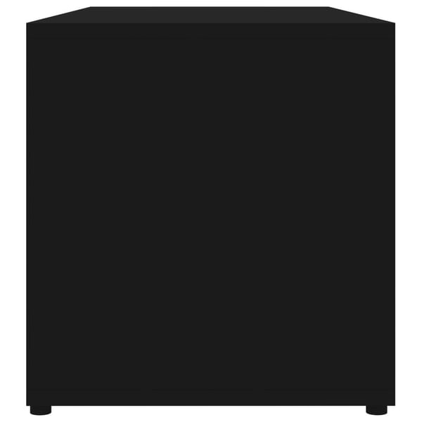 vidaXL TV-benk svart 80x34x36 cm sponplate