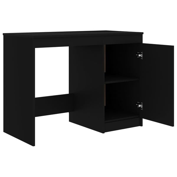 vidaXL Työpöytä musta 100x50x76 cm lastulevy