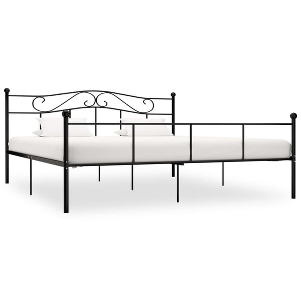 vidaXL Seng/Sengeramme svart metall 180x200 cm change1