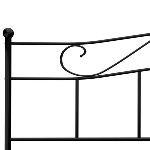 vidaXL Seng/Sengeramme svart metall 180x200 cm change1