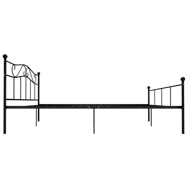 vidaXL sengestel 200x200 cm metal sort change1