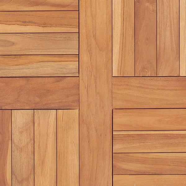 vidaXL bordplade 60x60x2,5 cm massivt teaktræ