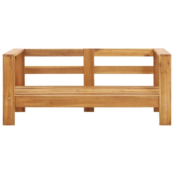 vidaXL havesofa med hynder 140 cm massivt akacietræ grå