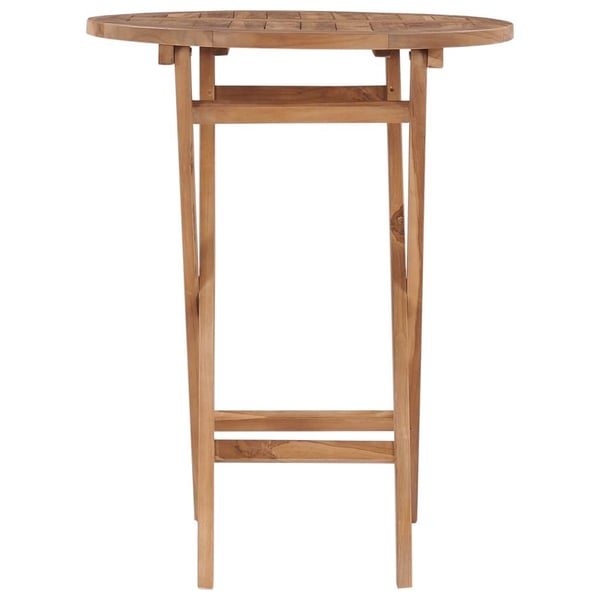 vidaXL Sammenleggbart hagebord 60 cm heltre teak