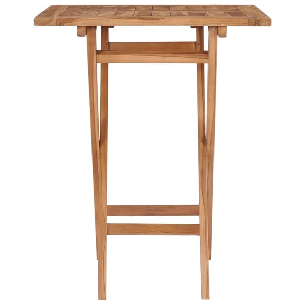 vidaXL Sammenleggbart hagebord 60x60x75 cm heltre teak