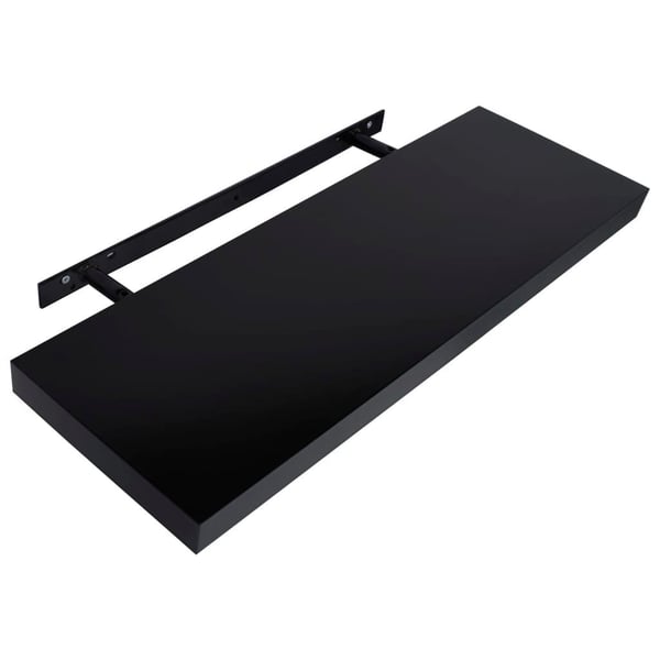 vidaXL væghylder 2 stk. 80x20x3,8 cm sort