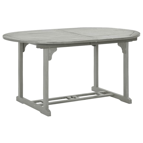 vidaXL Hagebord grå 200x100x75 cm heltre akasie